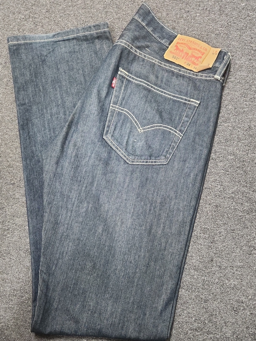 Levi's Men's 501 Straight Jeans in Black Denim Tall